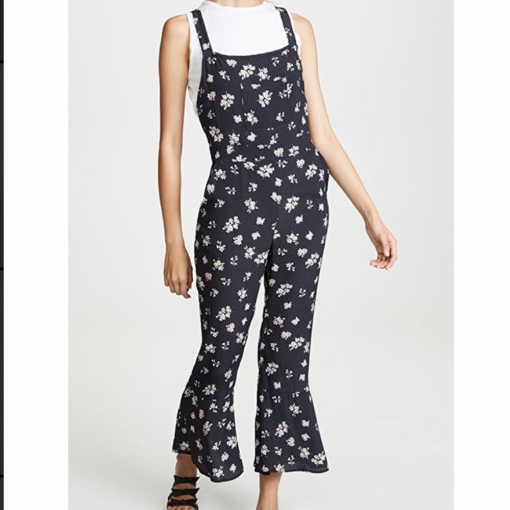 Flynn Skye Floral Black Jumpsuit